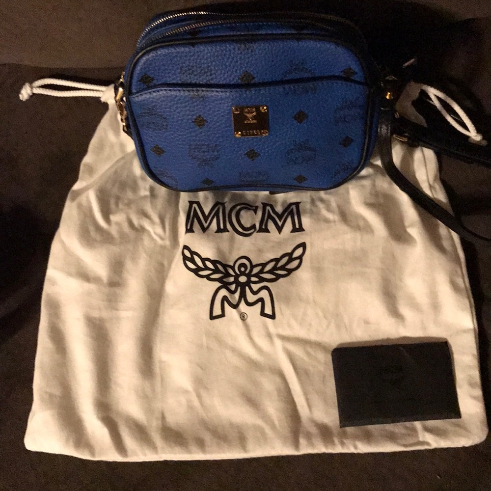 Blue MCM  mini bag